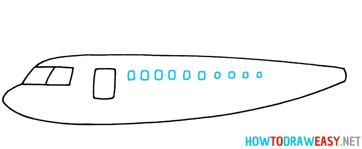 Cartoon Airplane Drawing