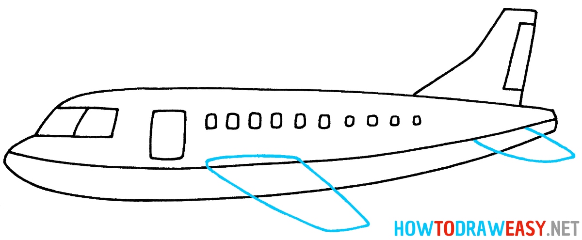Easy to Draw an Airplane