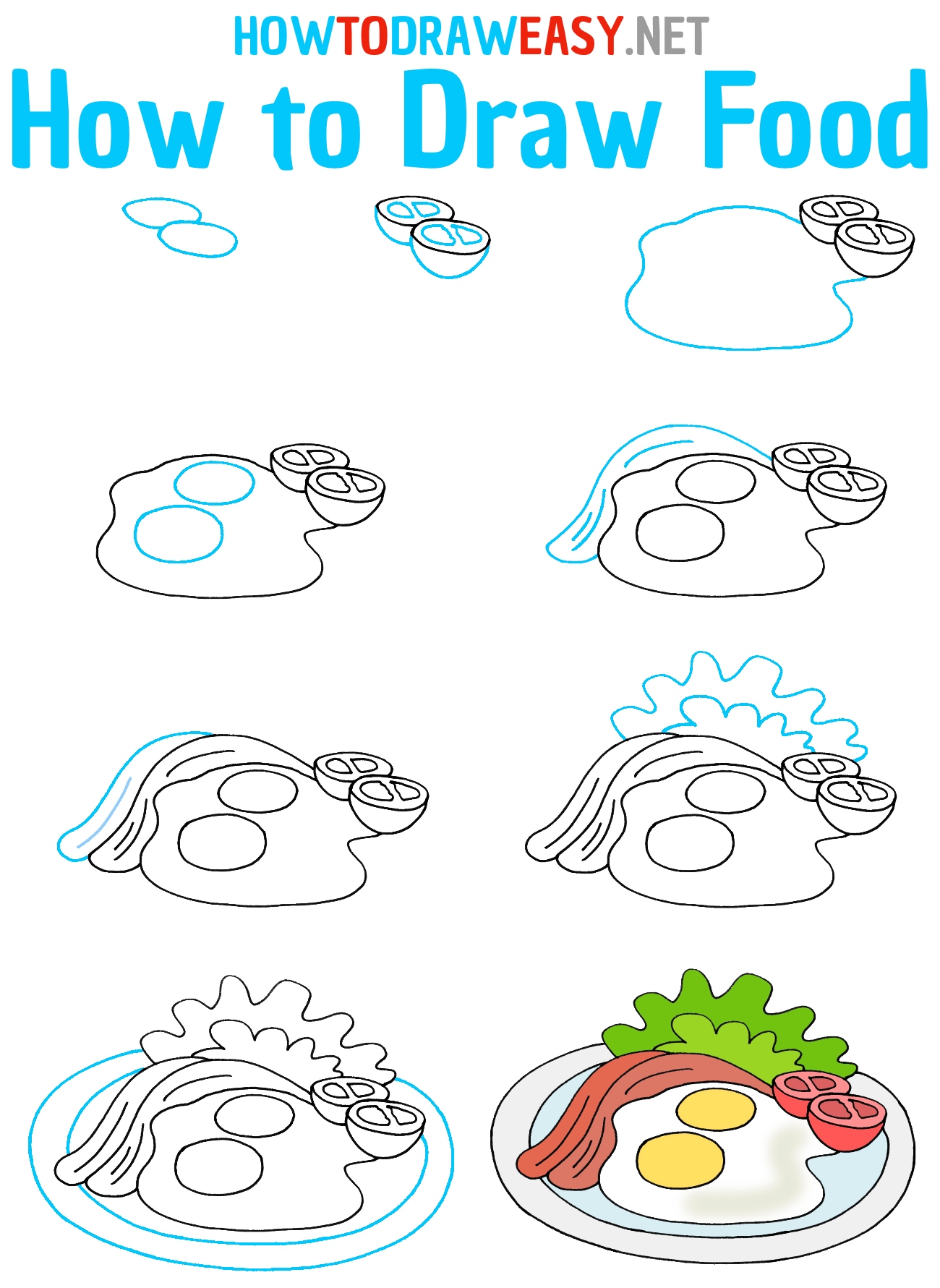 How to Draw Food Step by Step