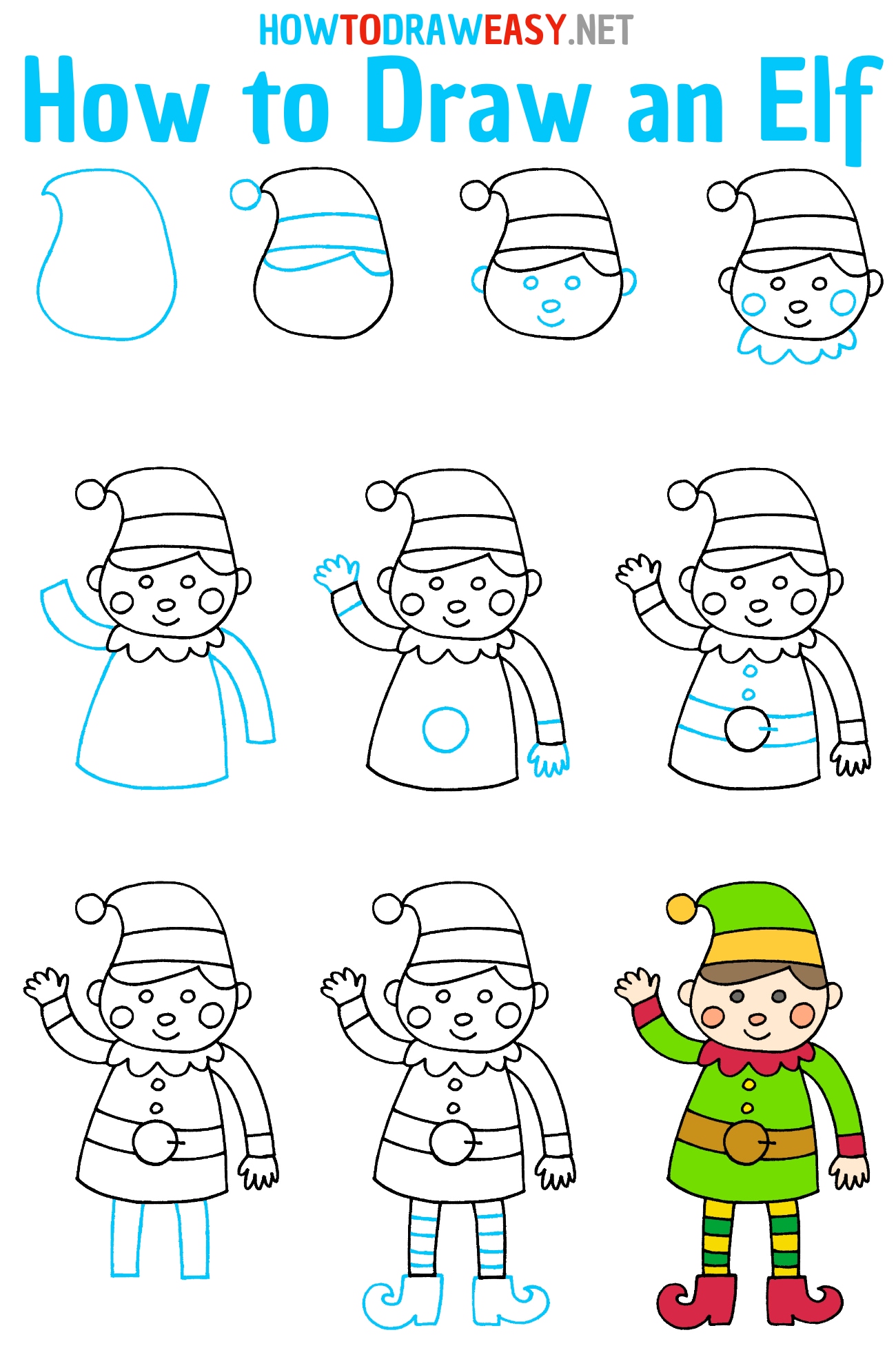 How to Draw an Elf Step by Step