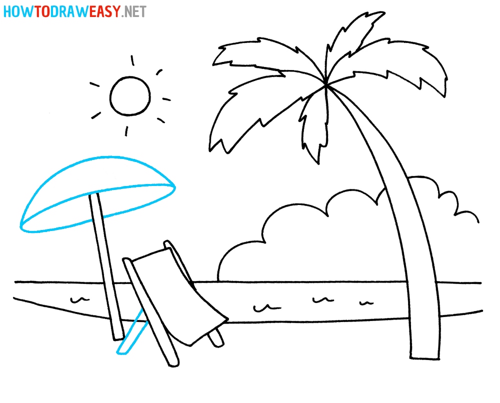 Sea Coast Beach Graphic Black White Landscape Sketch Illustration Vector  Stock Illustration - Download Image Now - iStock