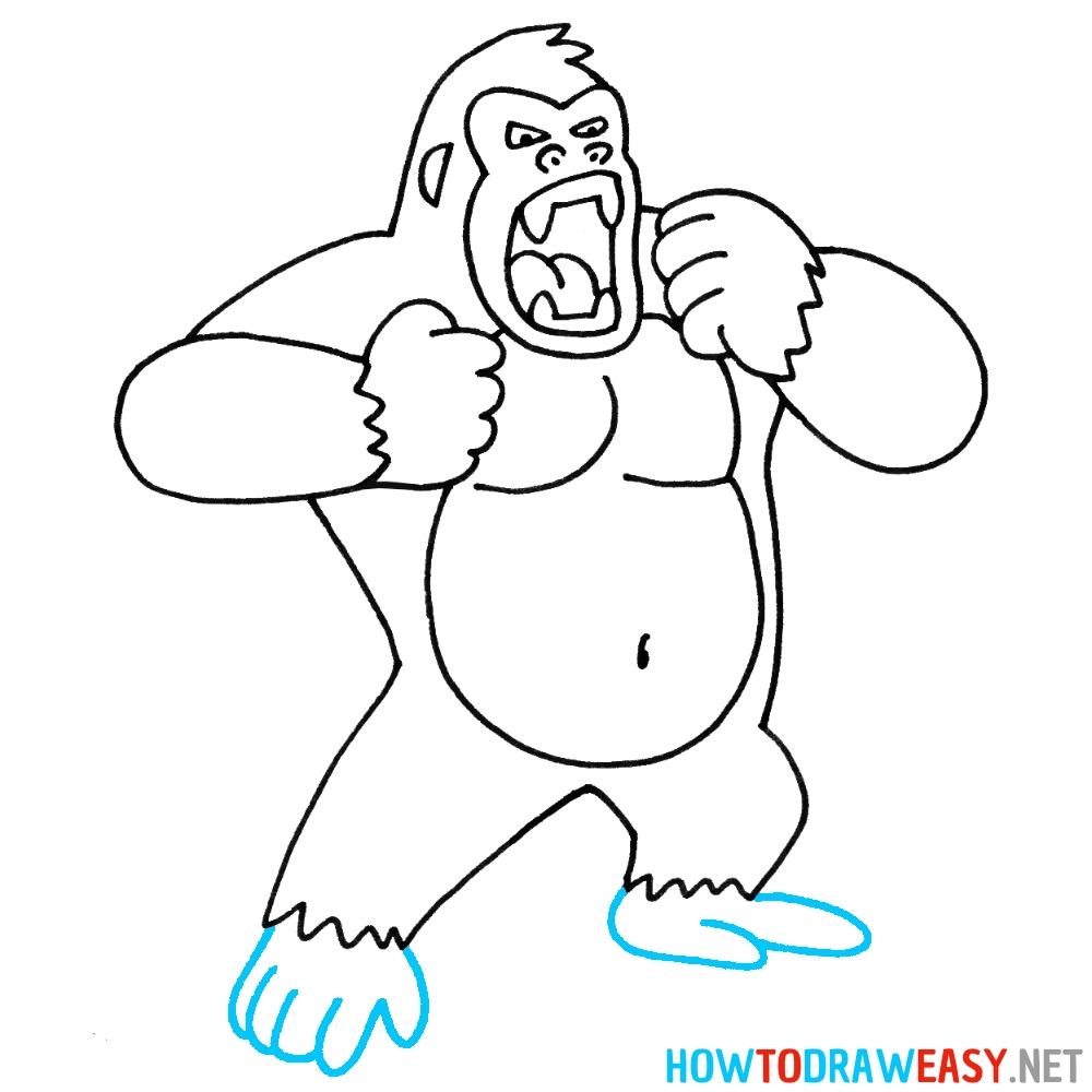 How to Draw King Kong Draw for Kids