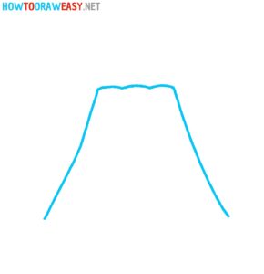 How to Draw a Volcano - How to Draw Easy