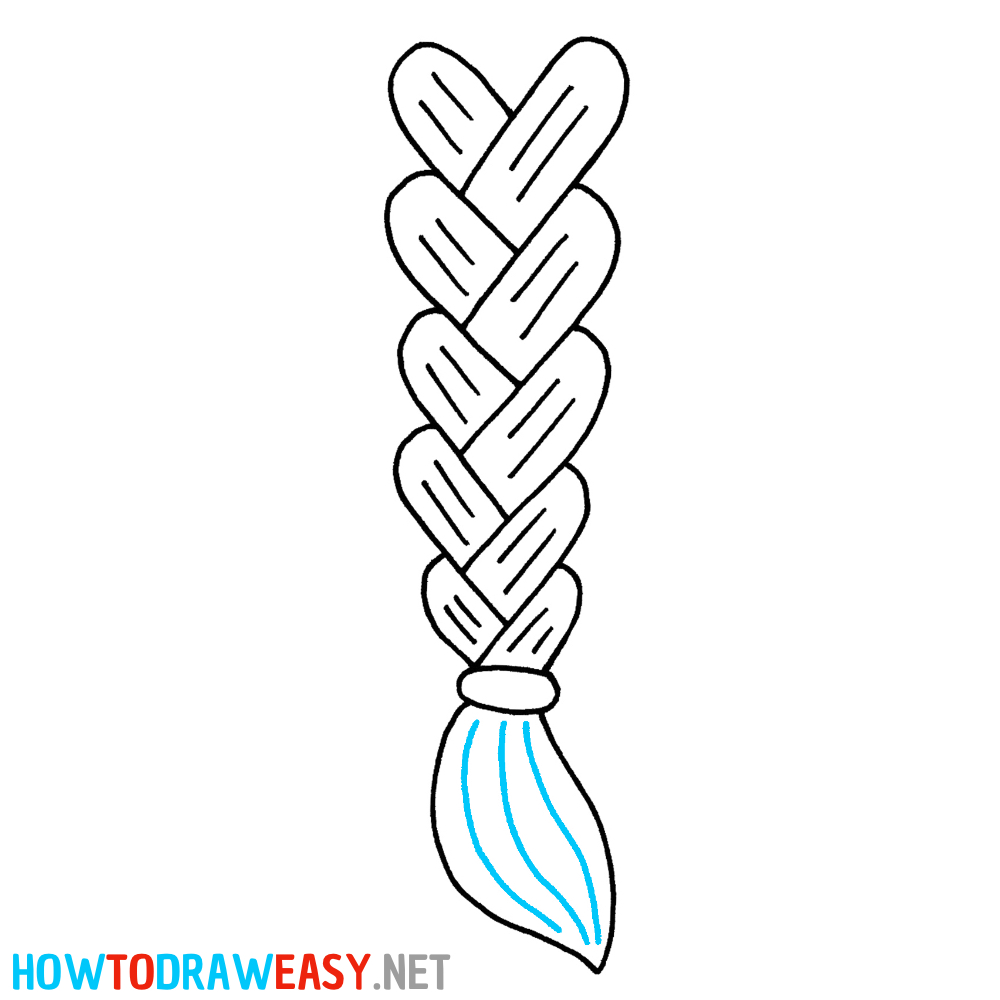 Braids How to Draw Easy
