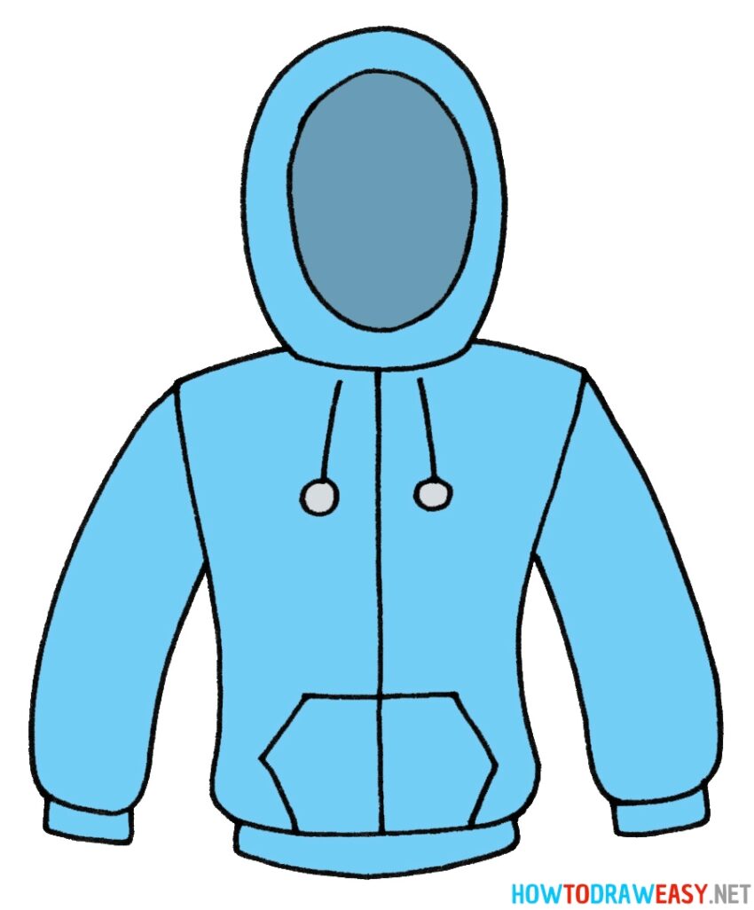 Drawing Pure Wool Knitted Hoodie