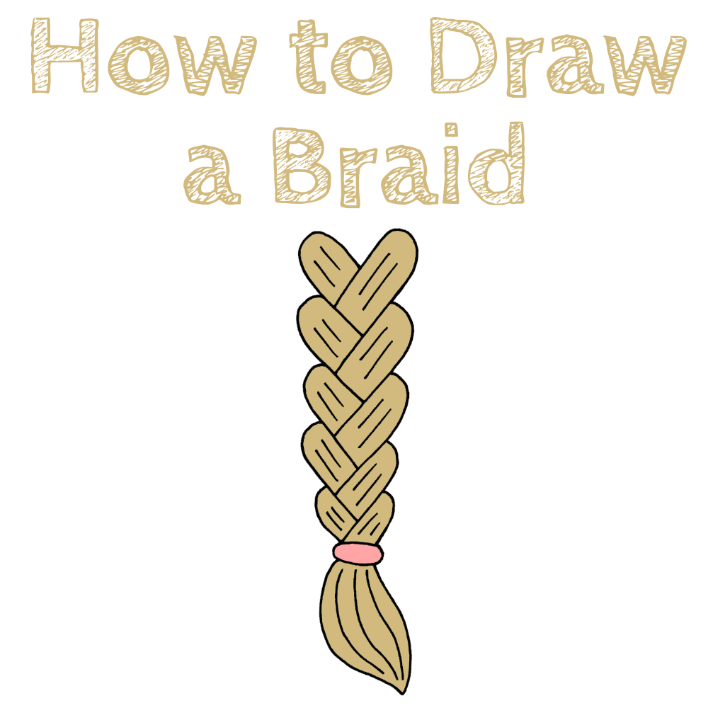 How to Draw Braids Easy