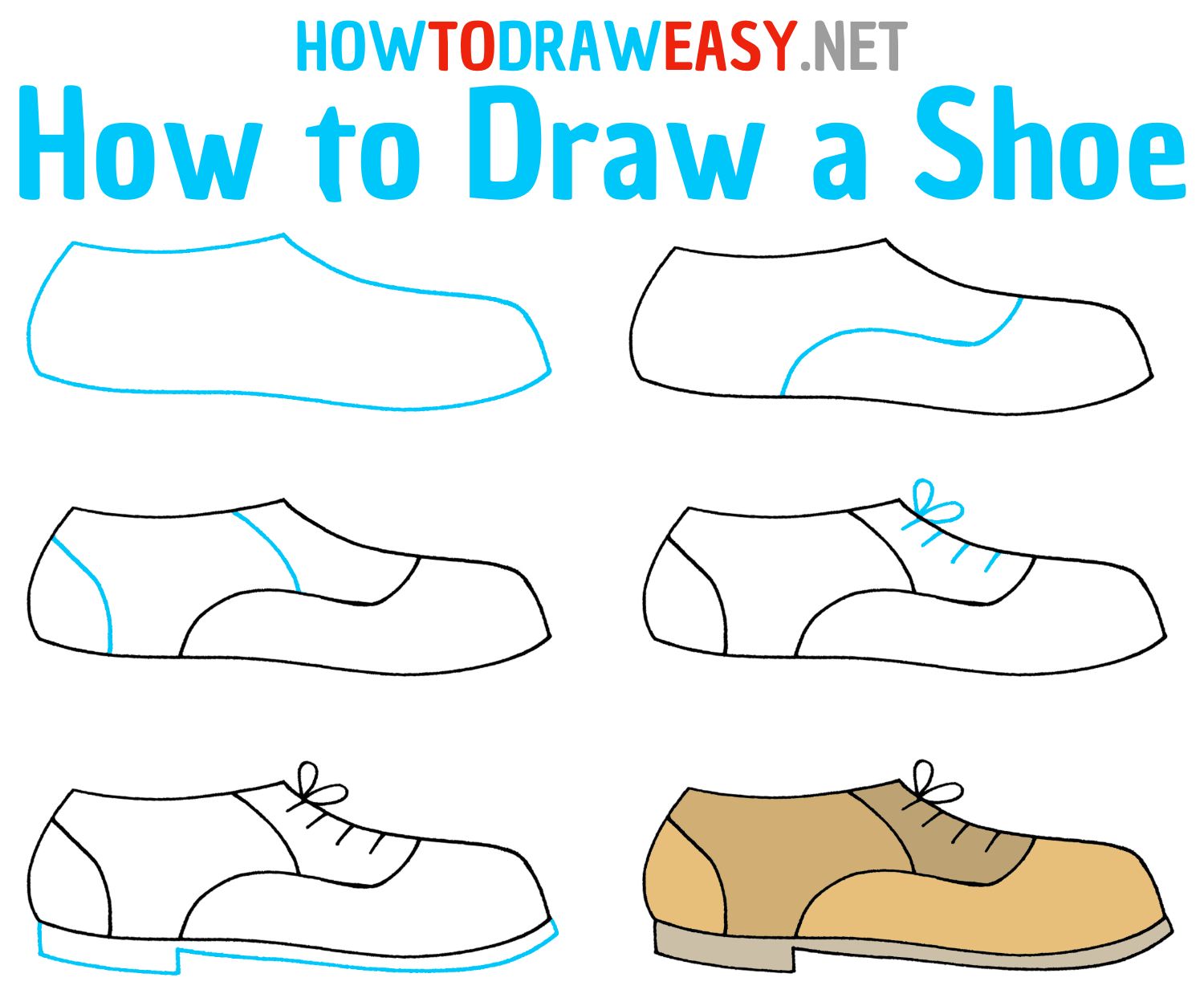How to Draw Shoes Step by Step