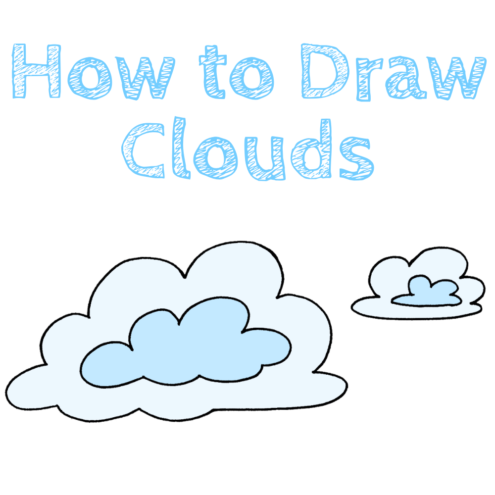 How to Draw Step by Step Clouds