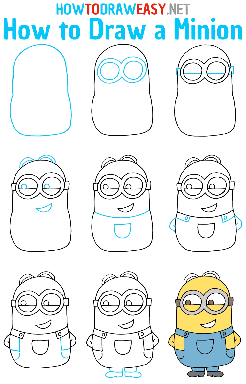 How to Draw a Minion Step by Step