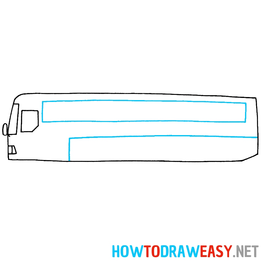 How to Draw an Easy Bus