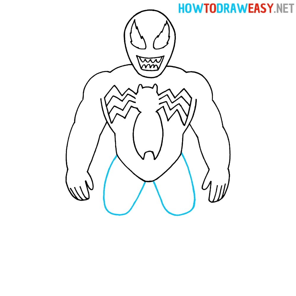 How to Draw an Easy Venom