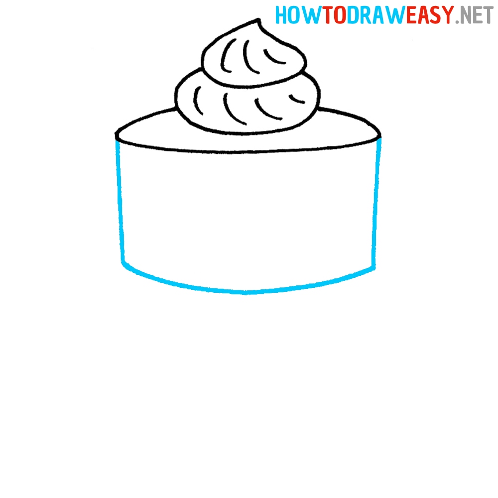 Simple Cake Drawing Lesson