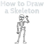 How to Draw a Skeleton - How to Draw Easy