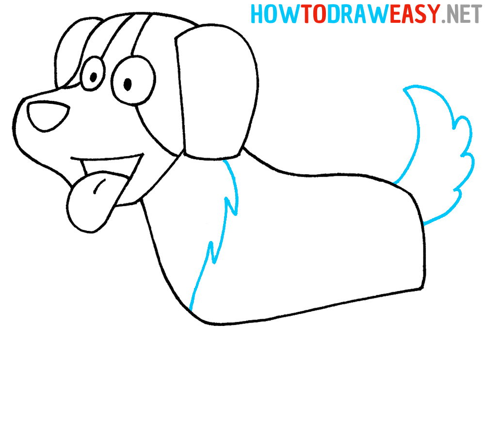 Step by Step Dog Drawing