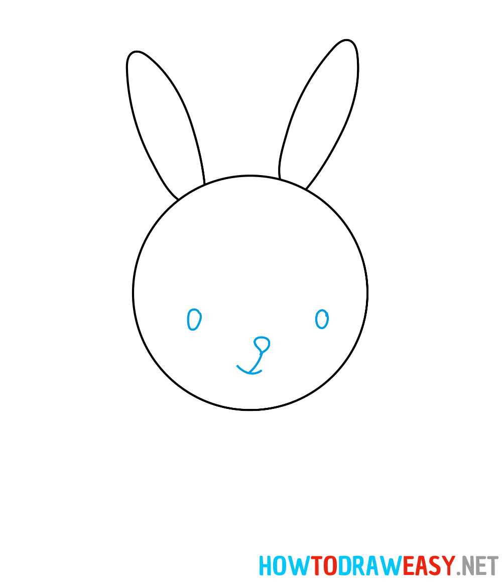 Baby Bunny Face Drawing
