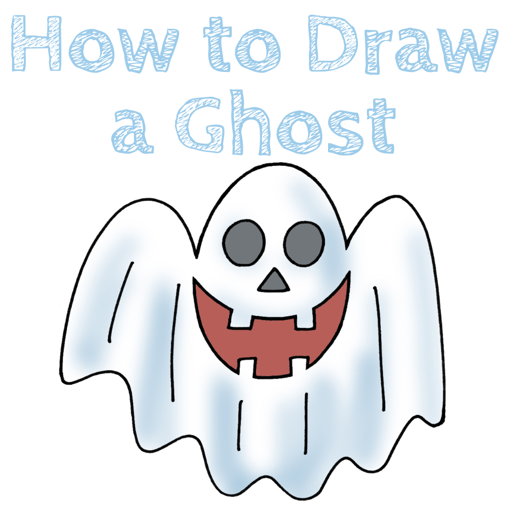 Ghost Easy Drawing Tutorial