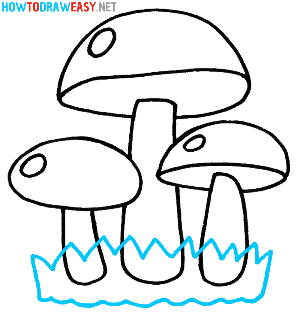 How to Draw Mushrooms