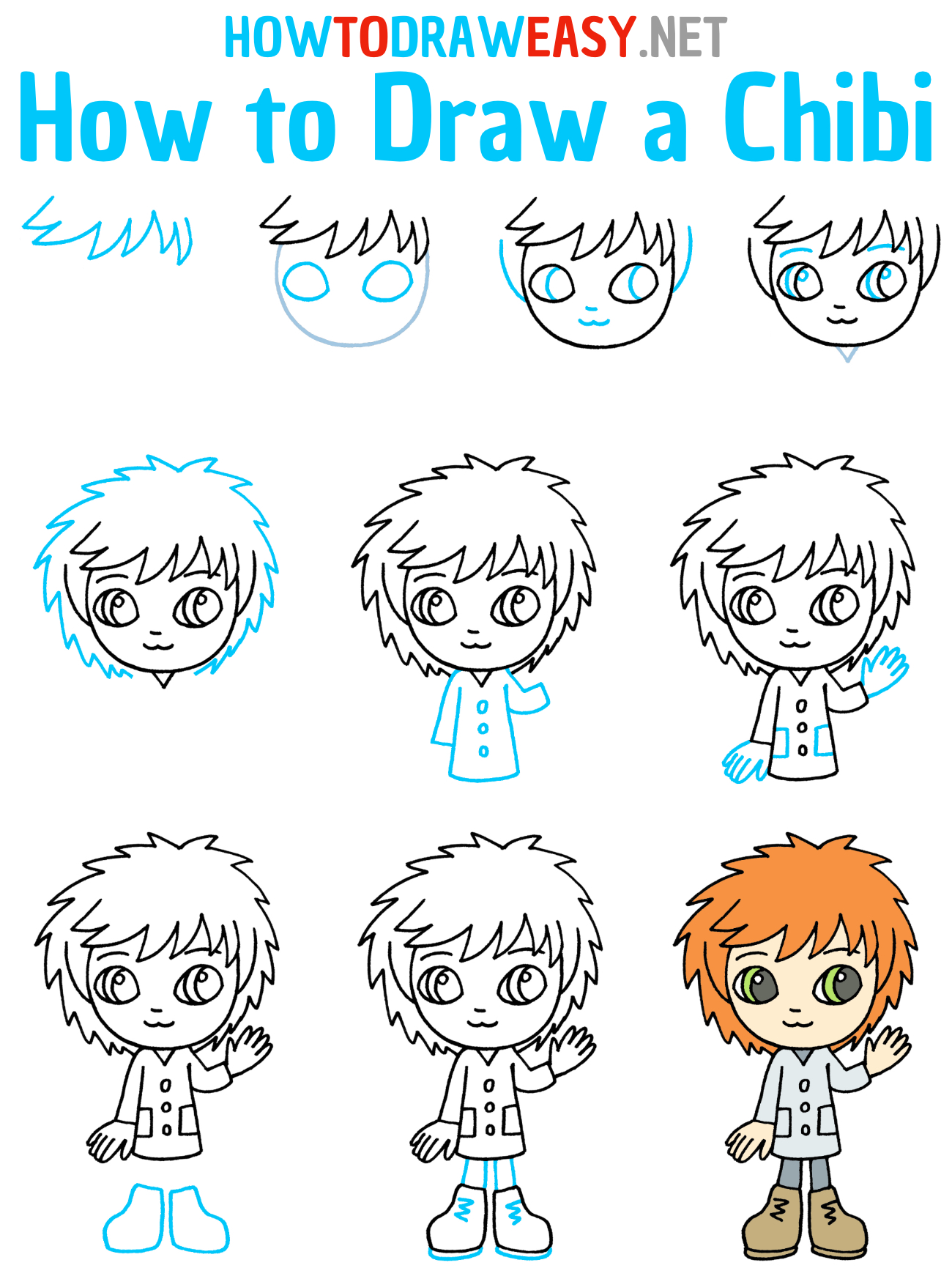 How to Draw a Chibi Person Step by Step