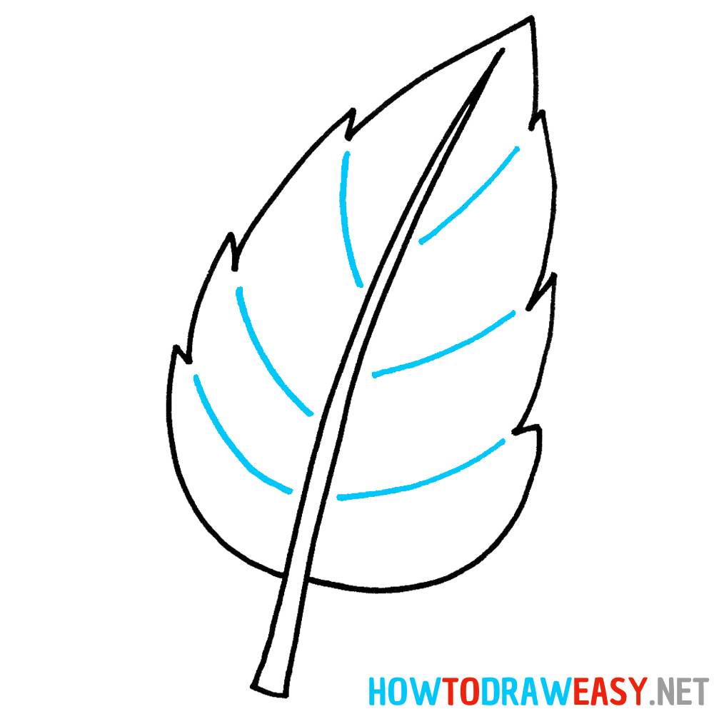 How to Draw a Leaf Easy