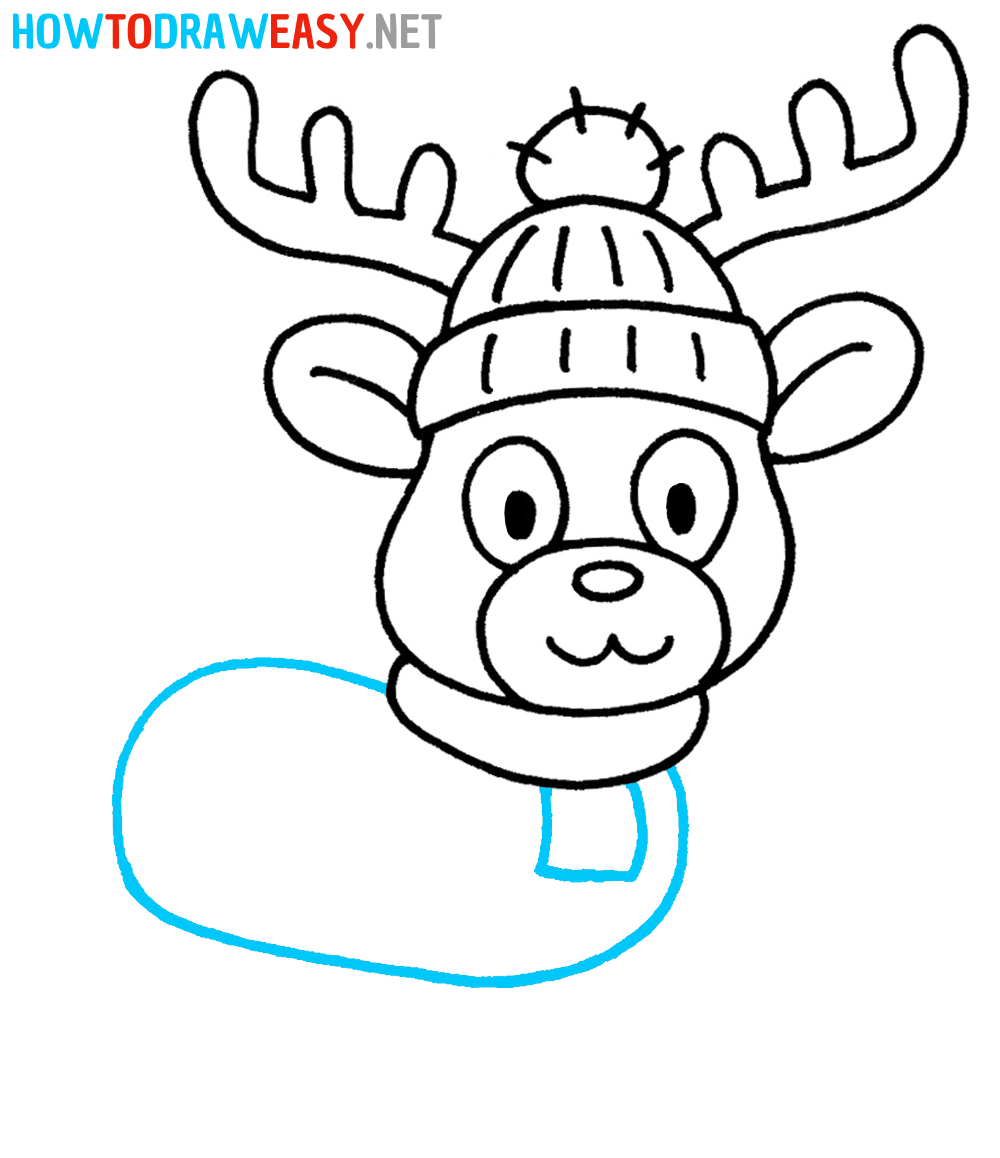How to Draw a Reindeer Easy