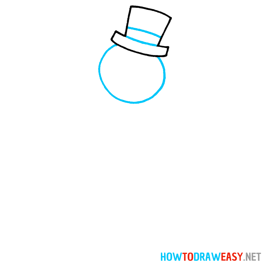 How to Draw a Simple Snowman
