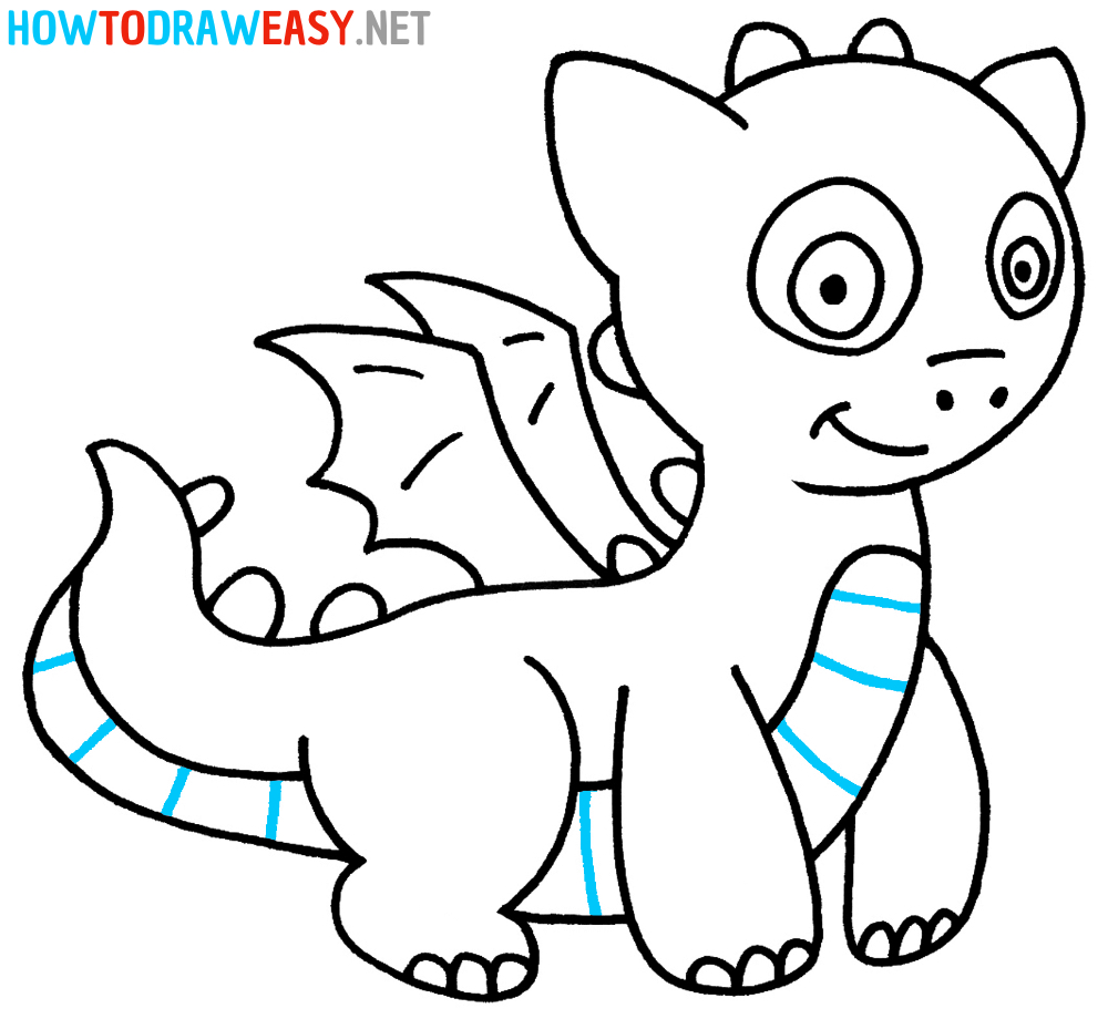 How to Draw an Easy Dragon