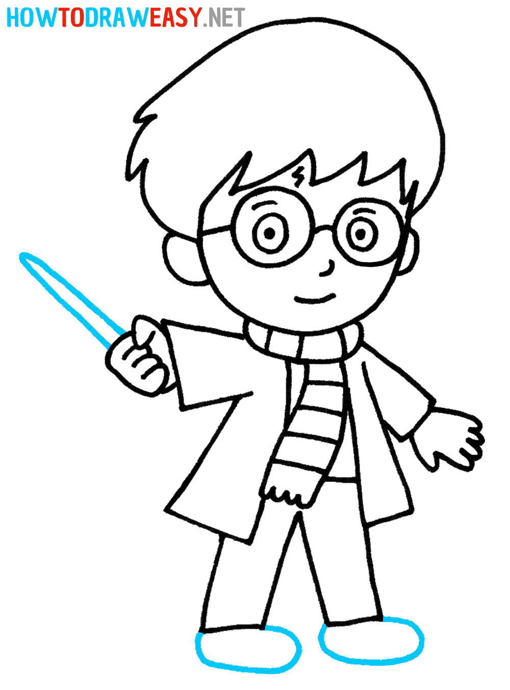 How to Draw an Easy Harry Potter