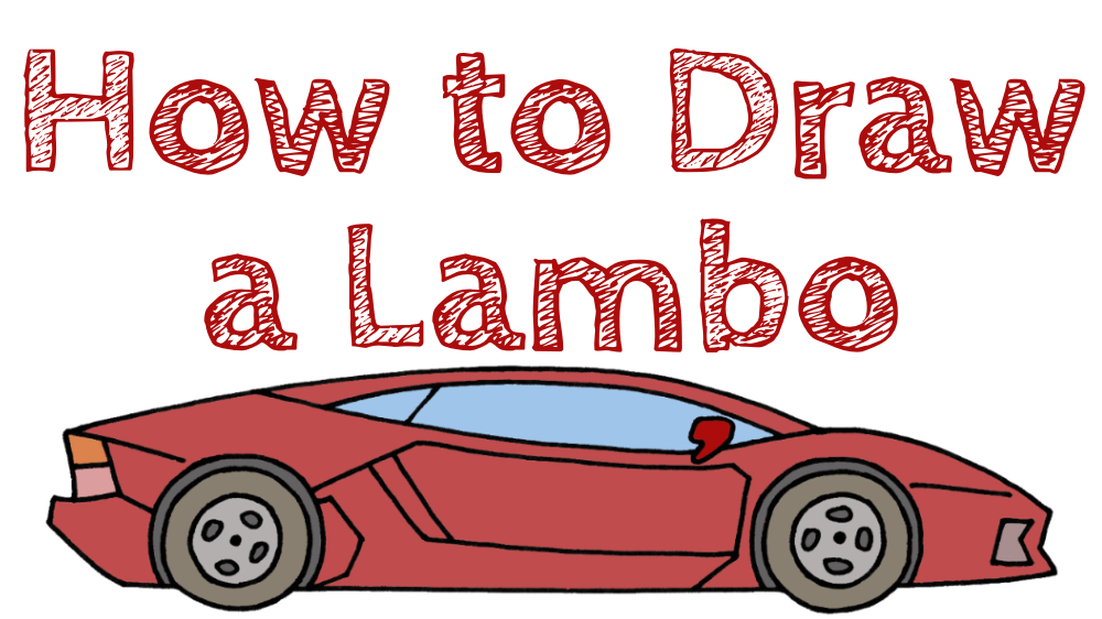 Lambo Step by Step Drawing