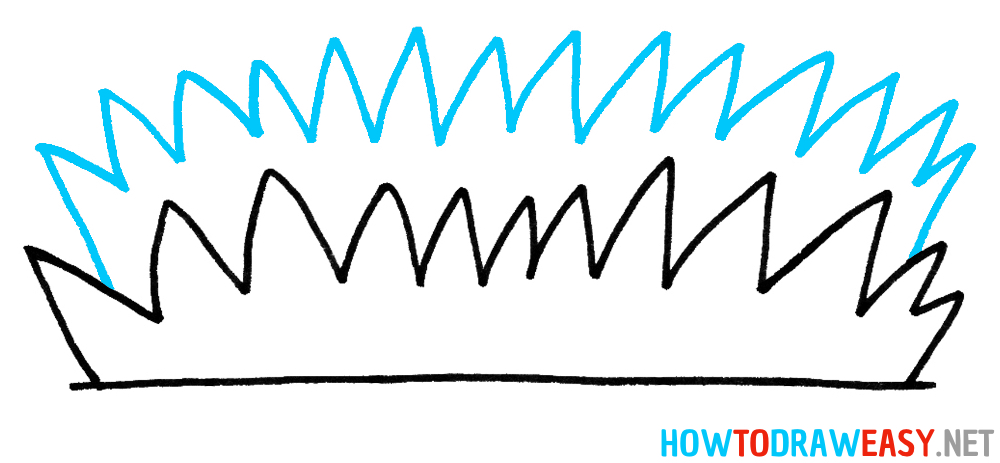 How to Draw a Grass Easy Step by Step
