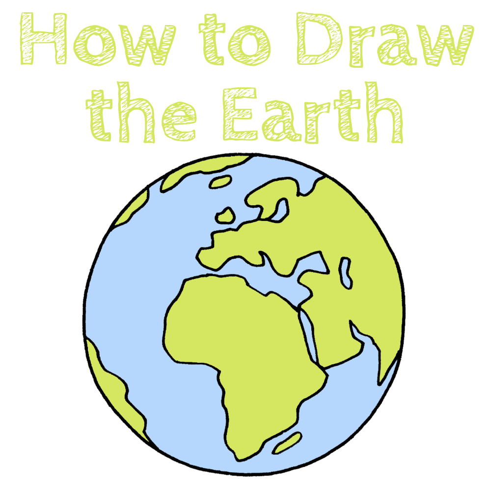How to Draw the Earth - Draw for Kids