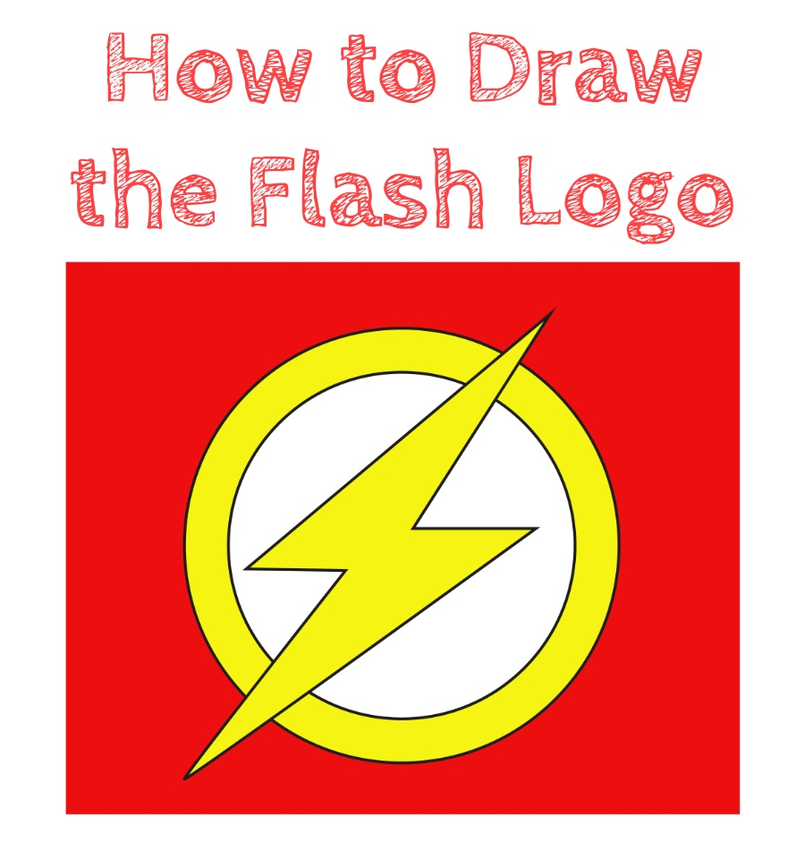 How to Draw the Flash Logo Easy