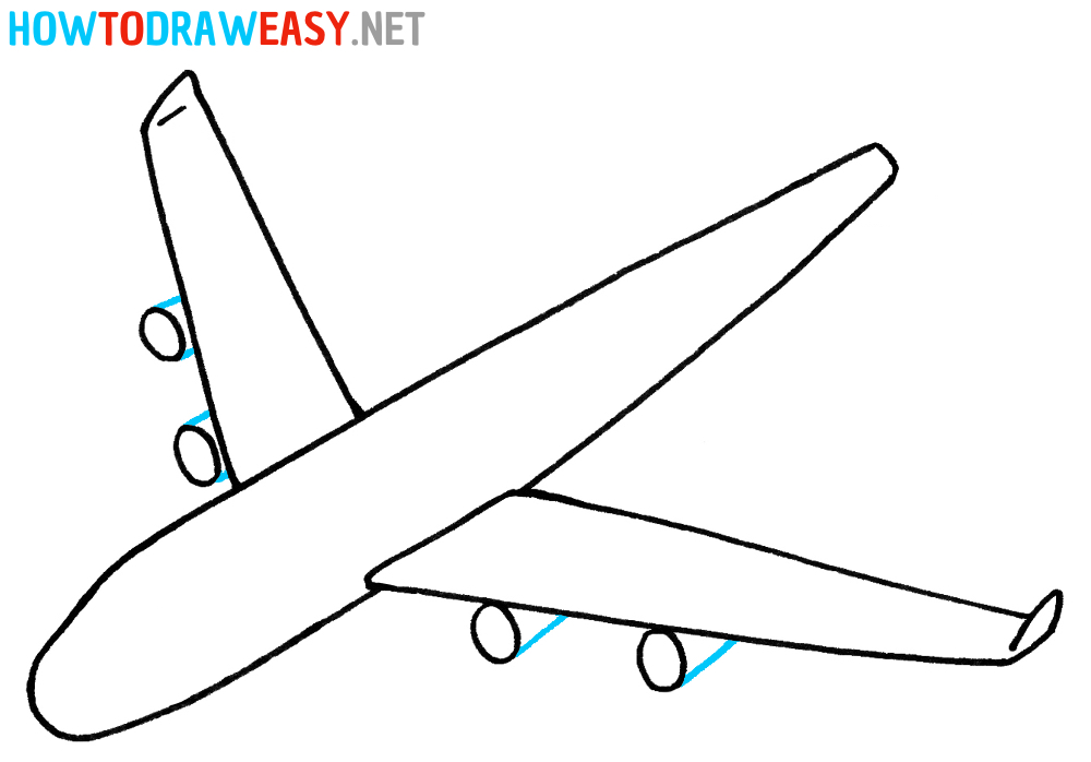 Step by Step Plane Drawing
