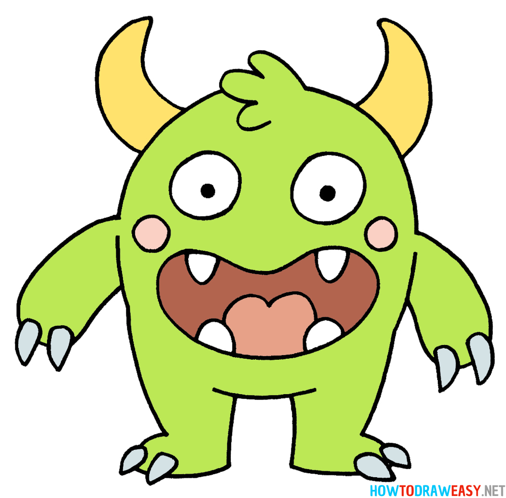 Monster Drawing Tenth Step