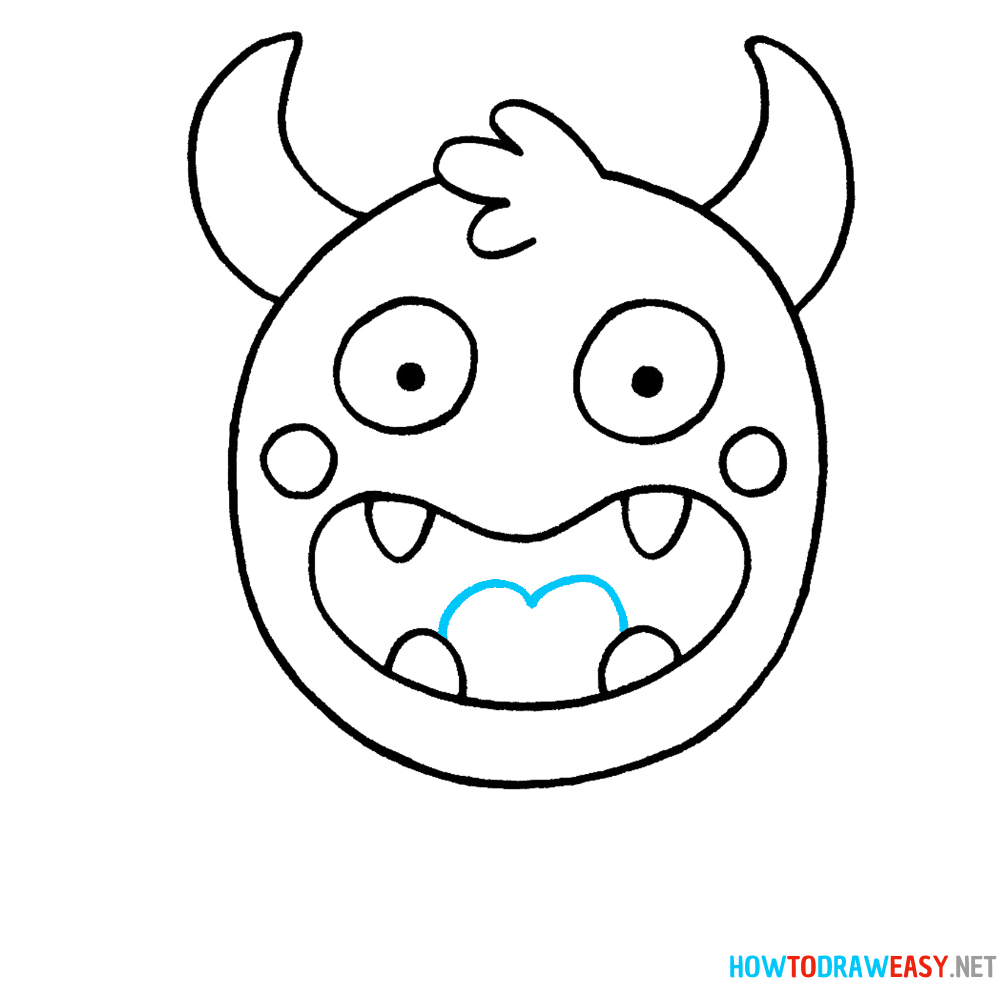 Monster Drawing Sixth Step