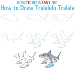 How to Draw Tralalero Tralala - How to Draw Easy