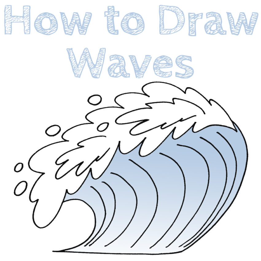 How to Draw Waves - How to Draw Easy