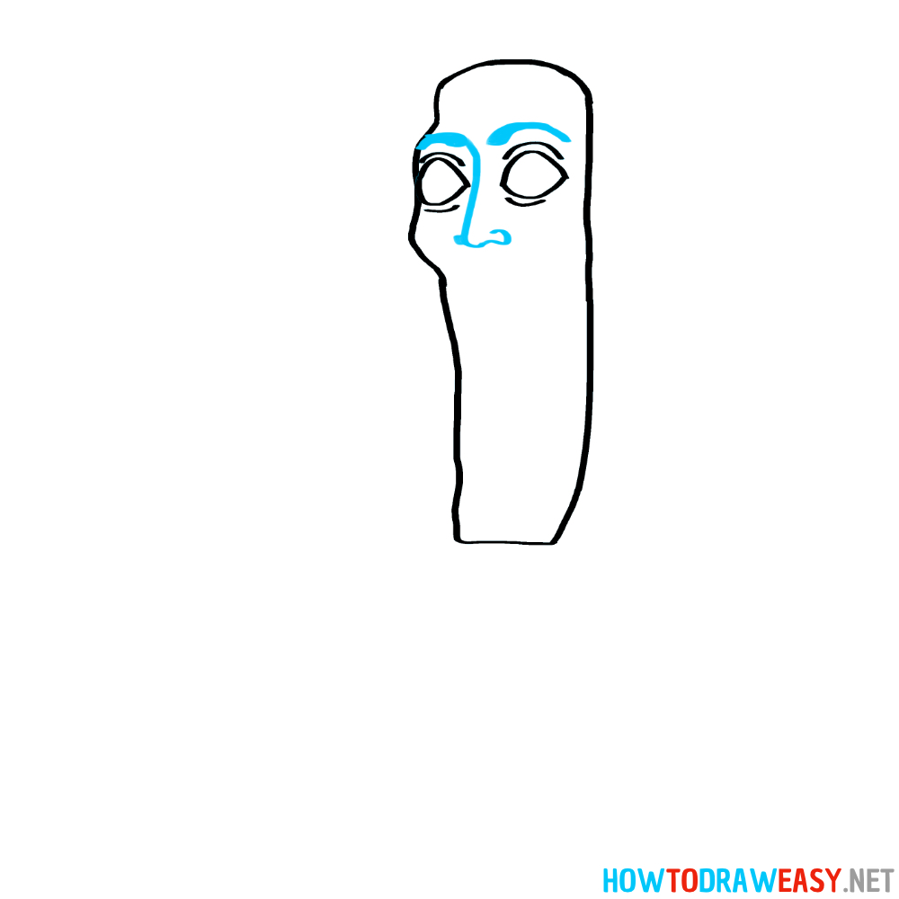 Tung Tung Tung Sahur Drawing Third Step