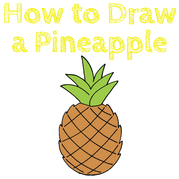 How to Draw a Pineapple Step by Step