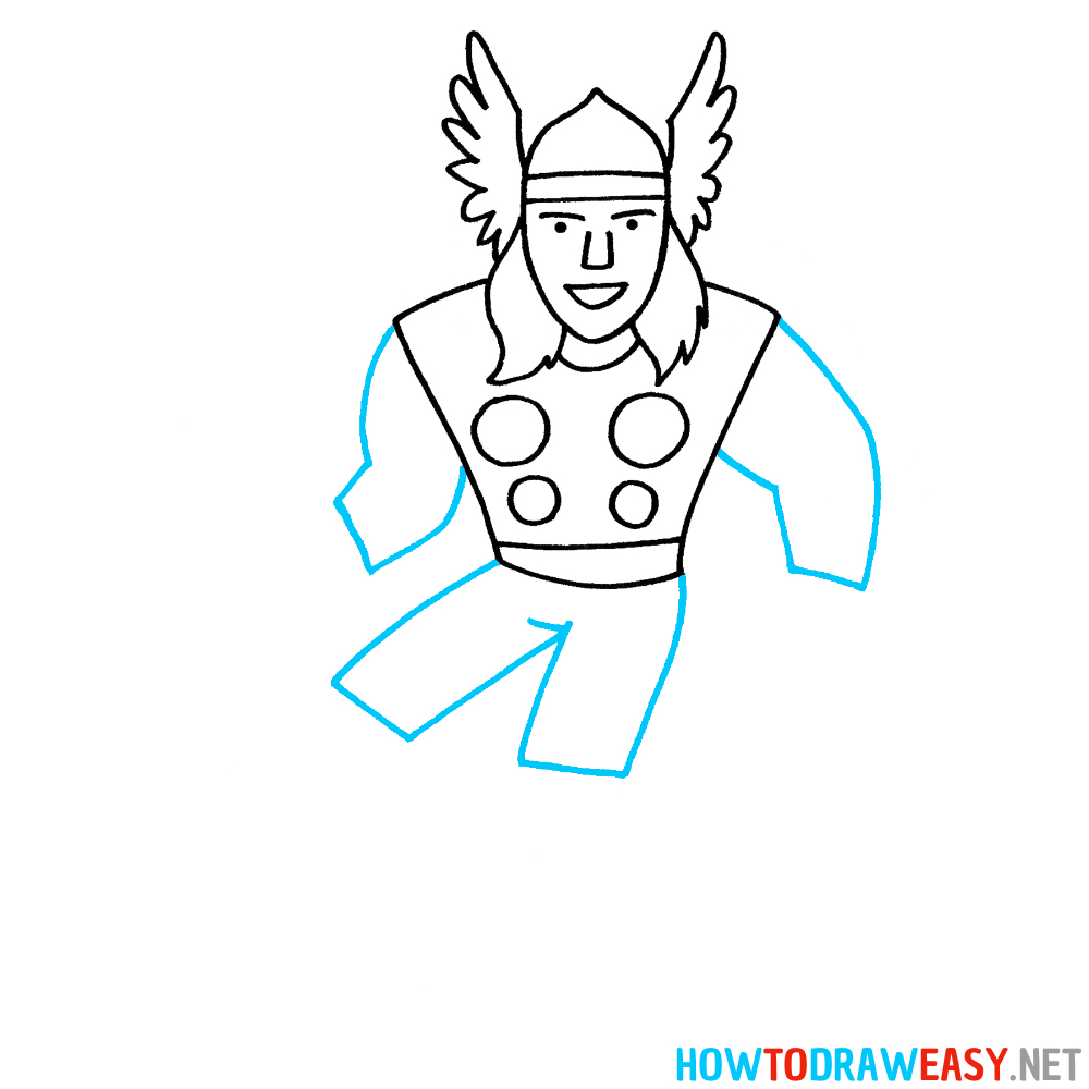 Thor Drawing Sixth Step