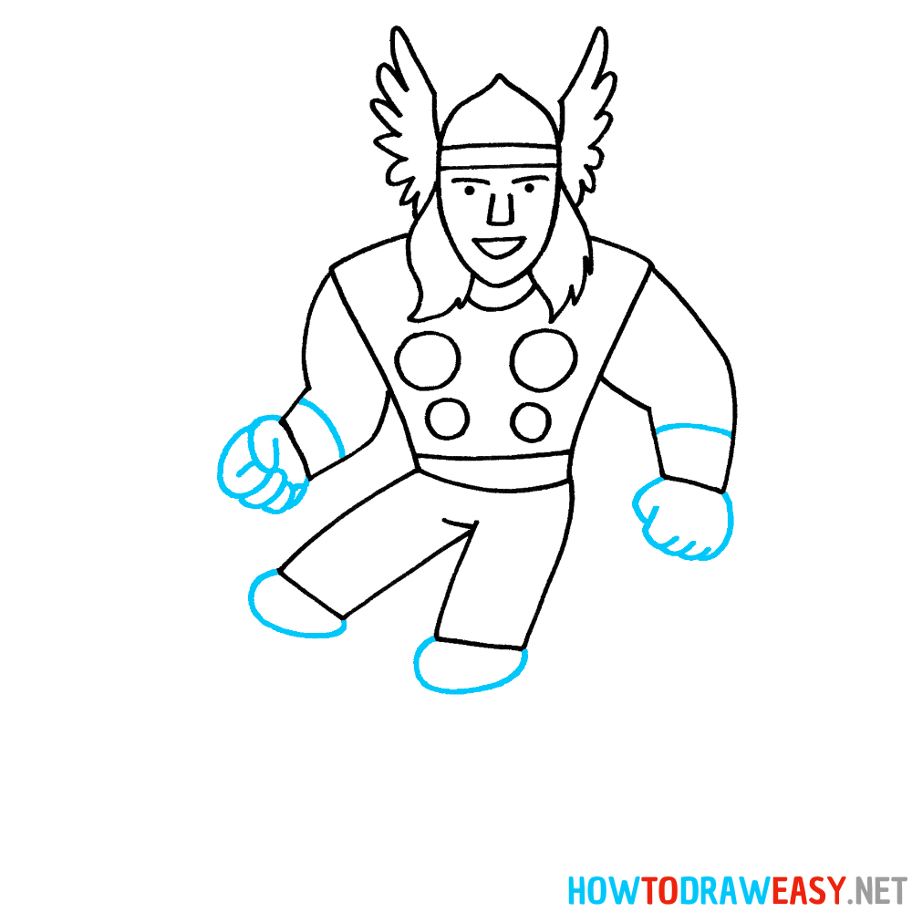 Thor Drawing Seventh Step