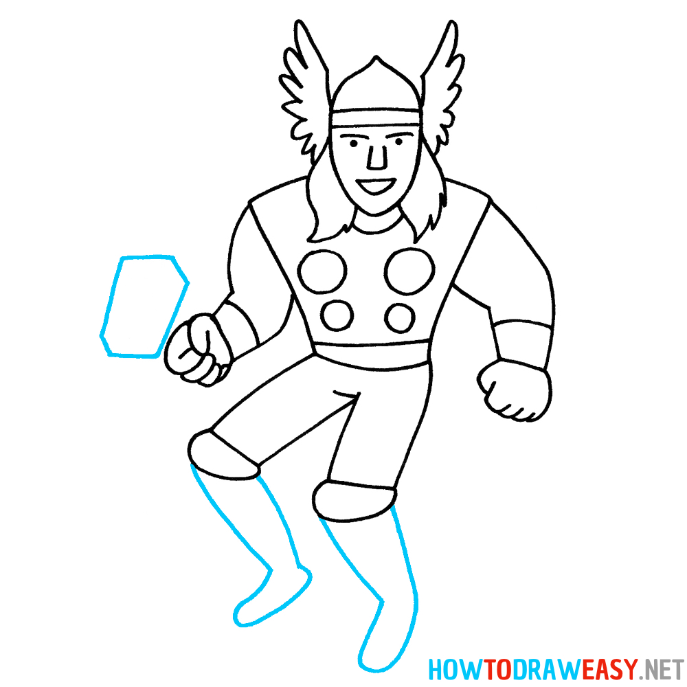 Thor Drawing Eighth Step