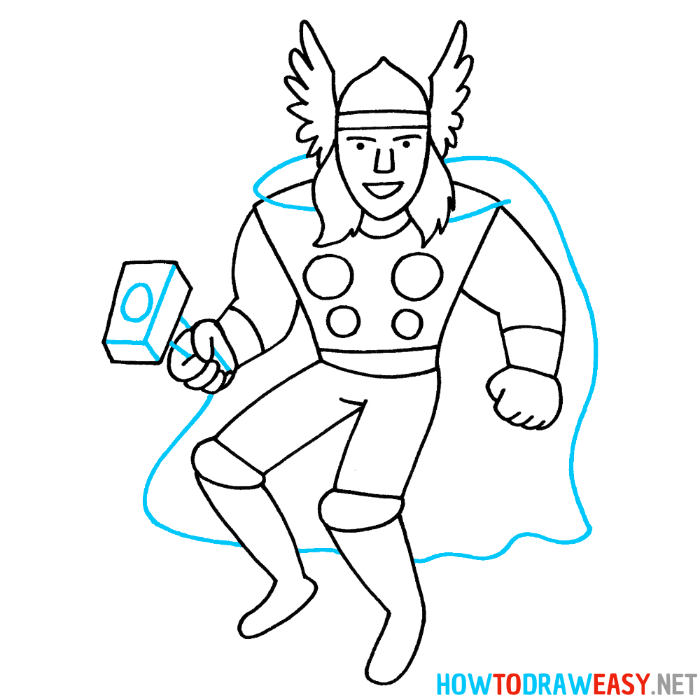 Thor Drawing Ninth Step