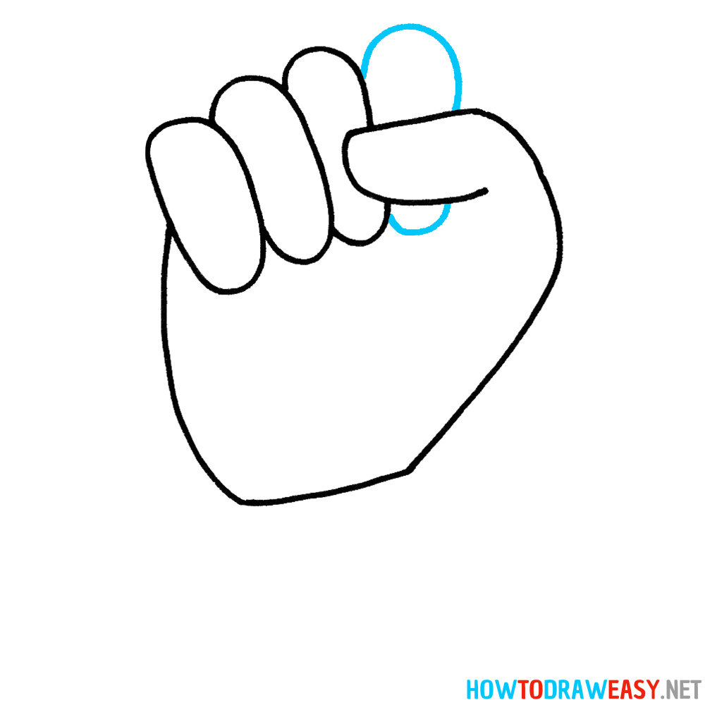 Fist Drawing Sixth Step