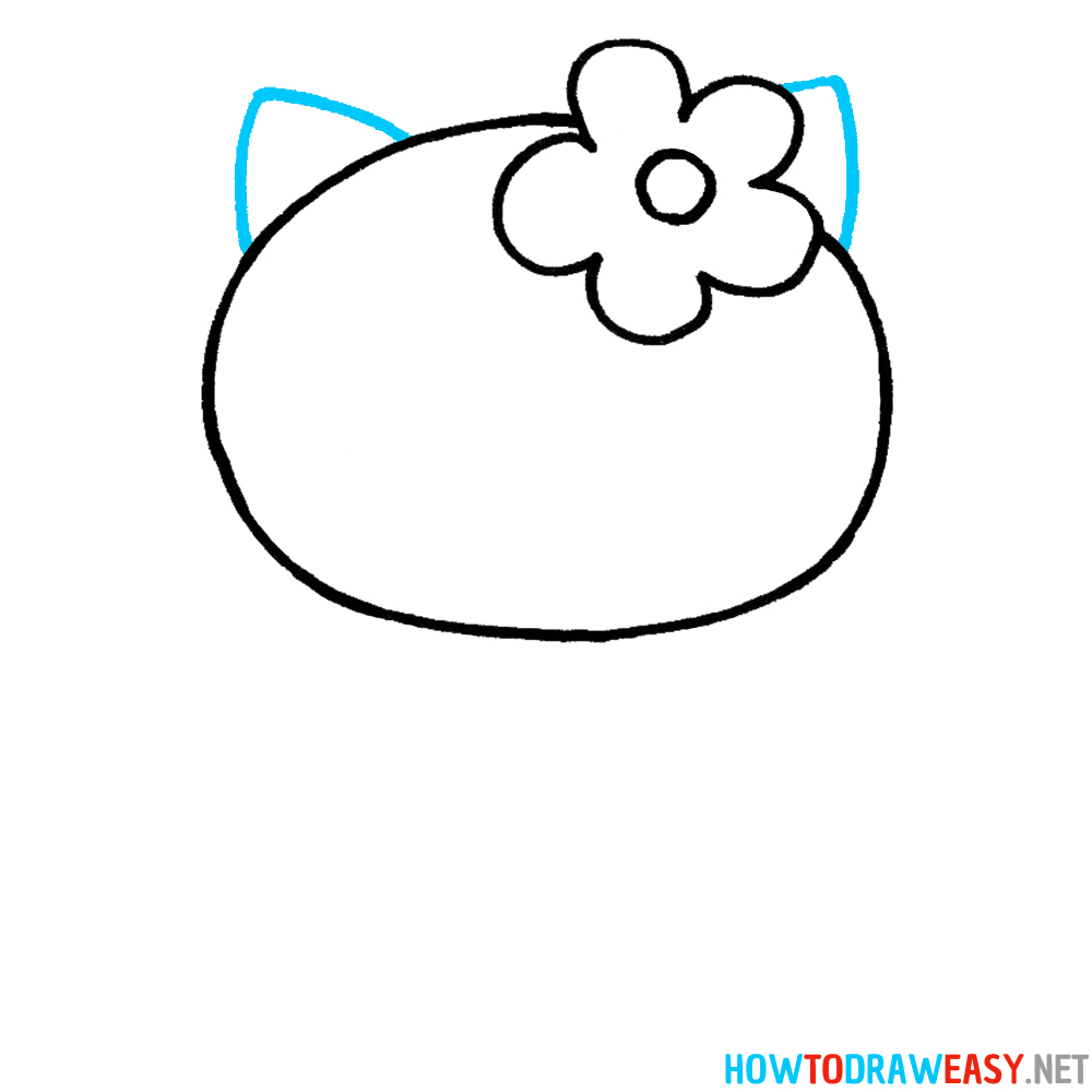 Hello Kitty Third Step Drawing