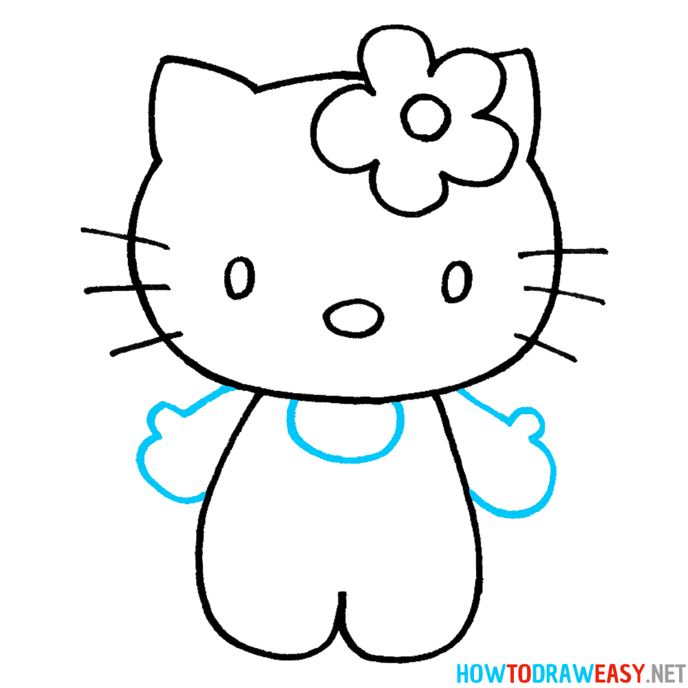 Hello Kitty Seventh Step Drawing