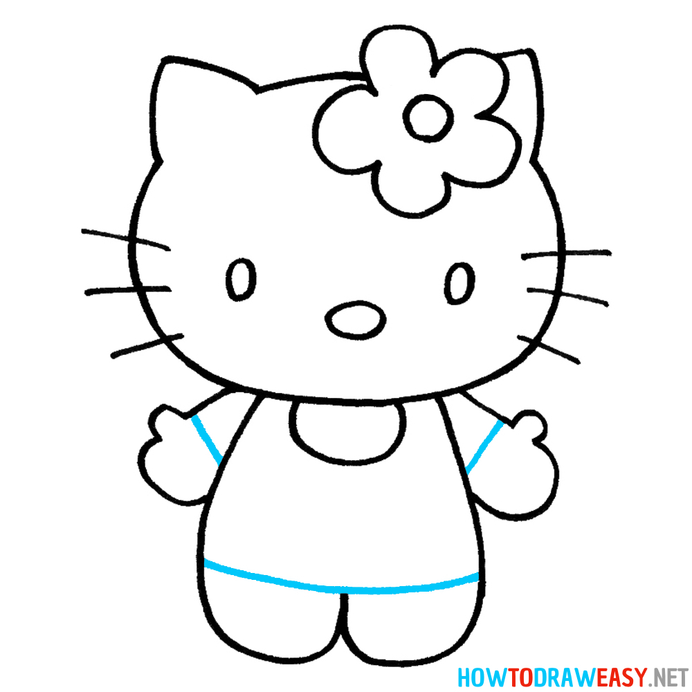 Hello Kitty Eighth Step Drawing