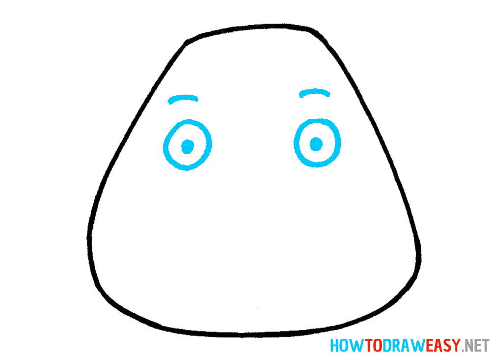 Dog Face Drawing Second Step