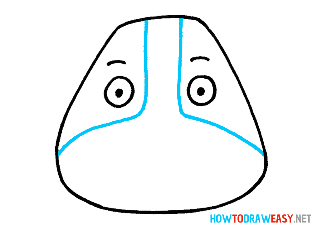 Dog Face Drawing Third Step