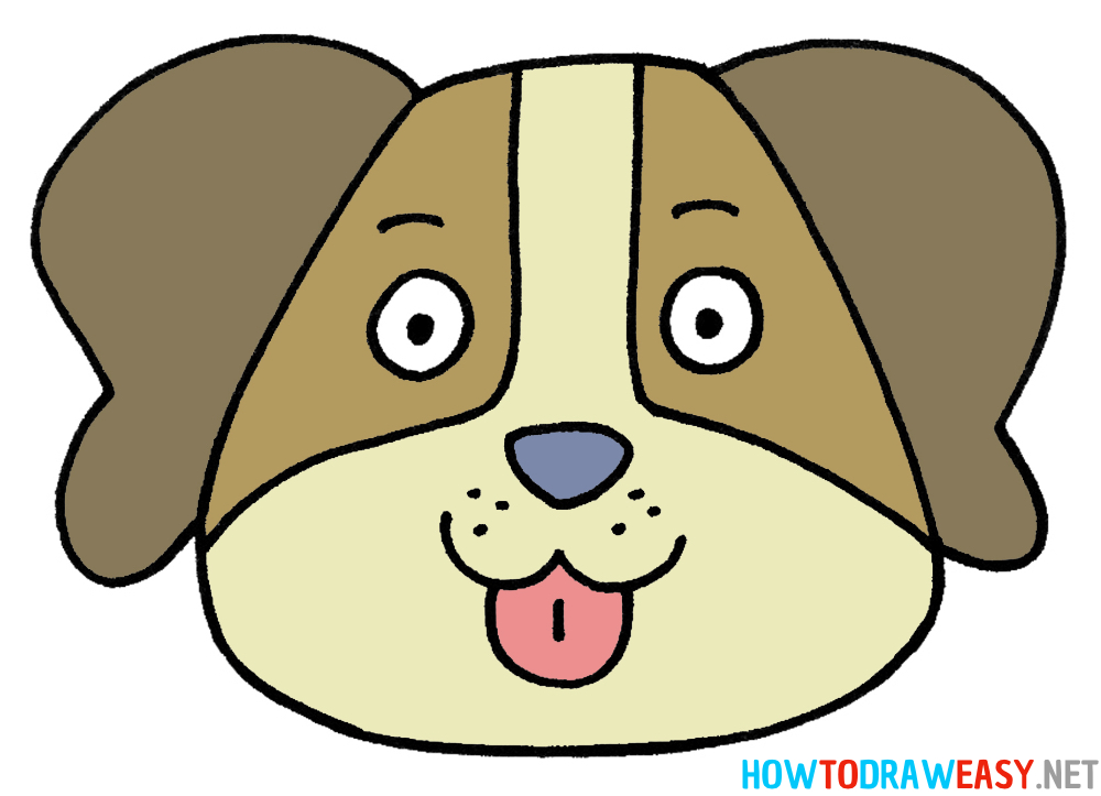 Dog Face Drawing Seventh Step