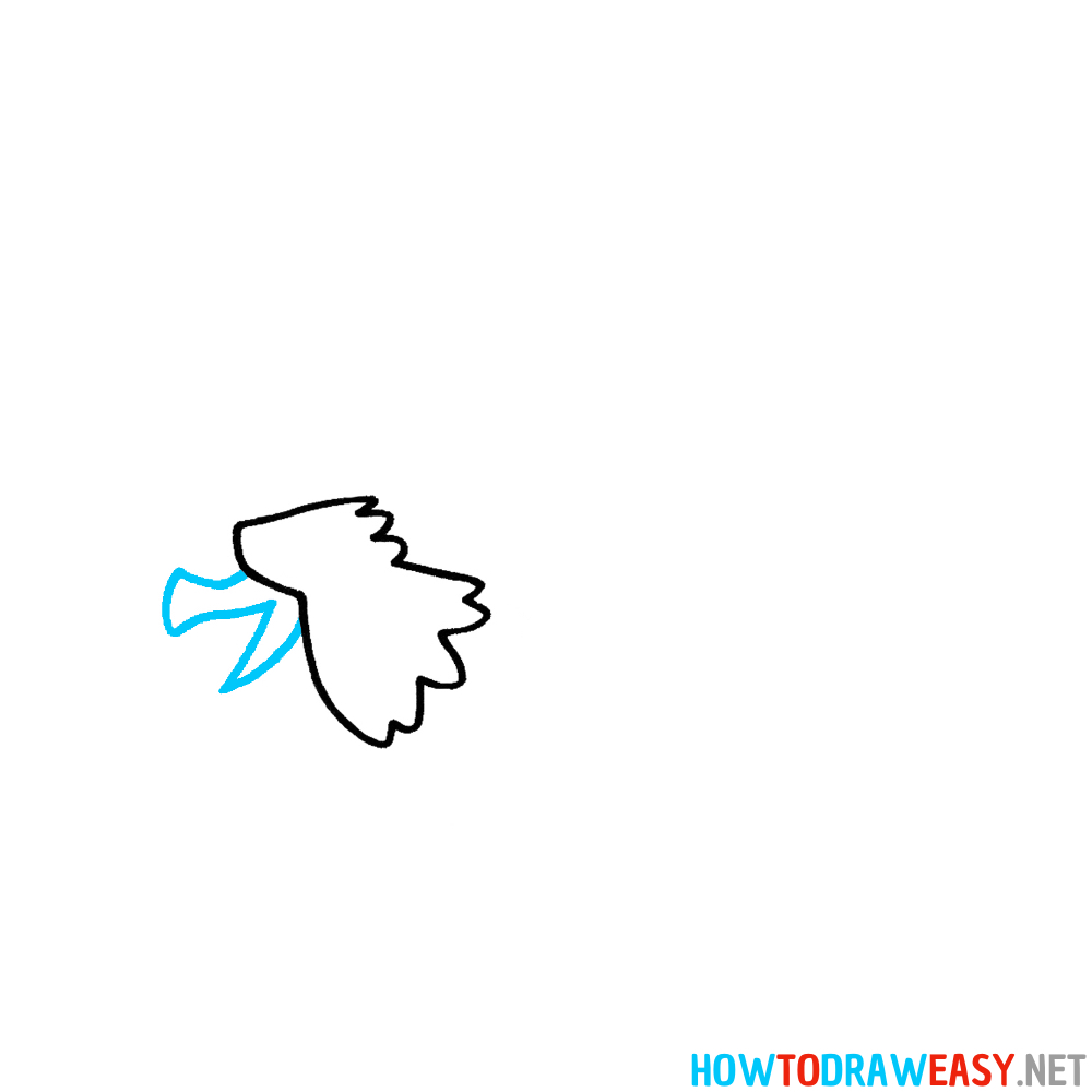 Eagle Drawing Second Step